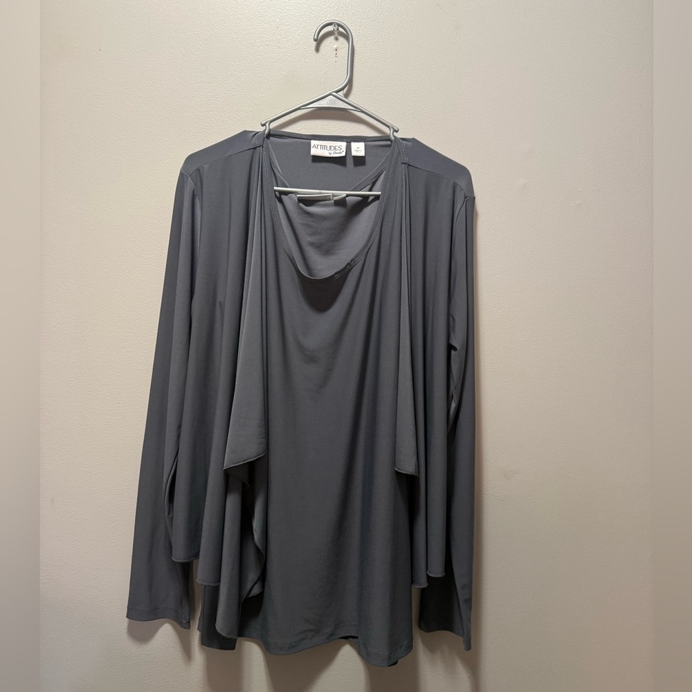 Charcoal Gray Two Piece Set